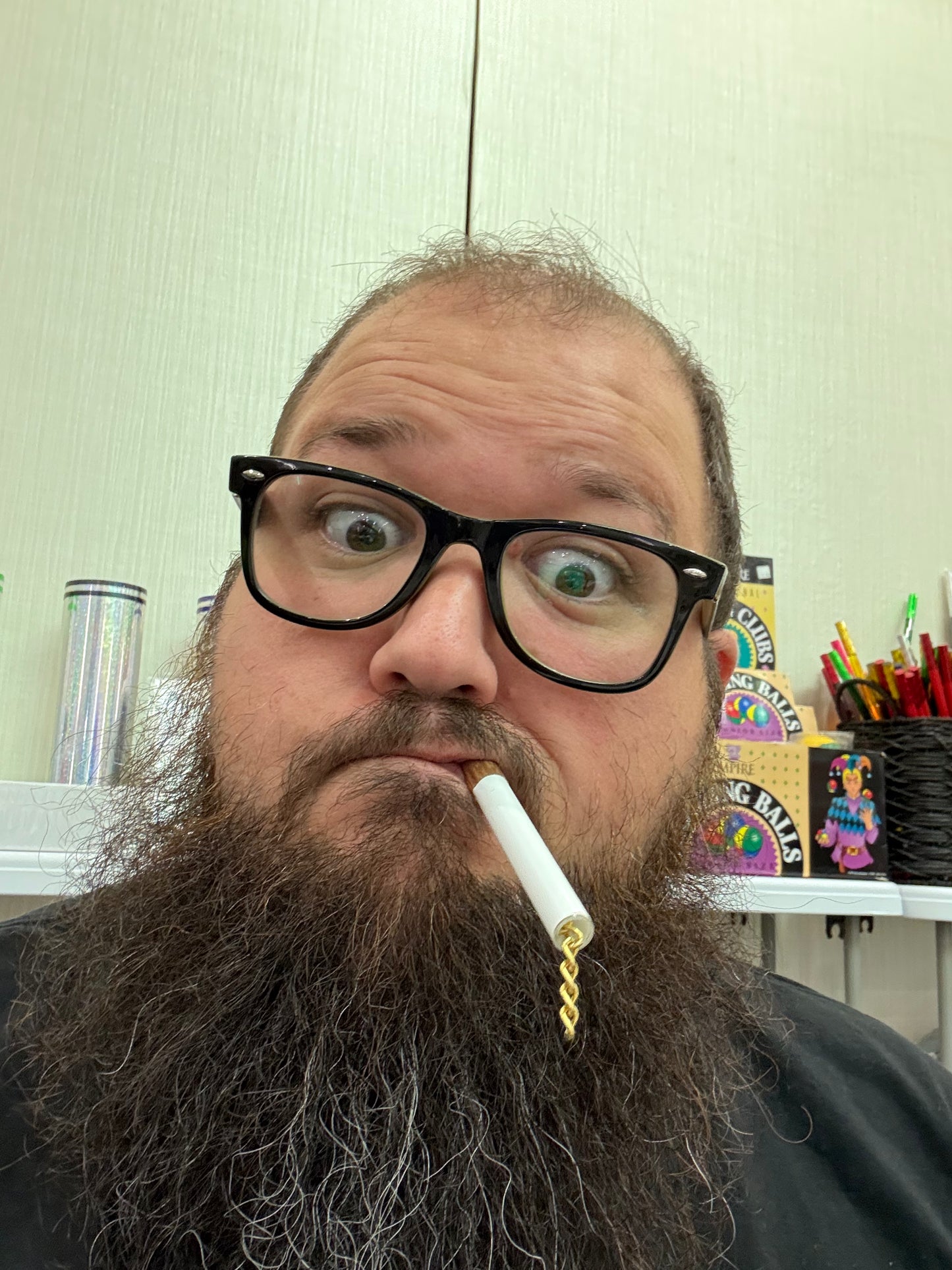 Hilarious Gag... Chain Smoking