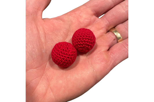 Chop Cup Balls Mini 3/4" Crocheted