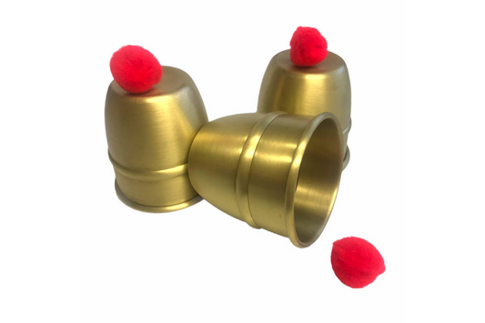 Cups & Balls 2.0 "Paul Revere Brass Cups"