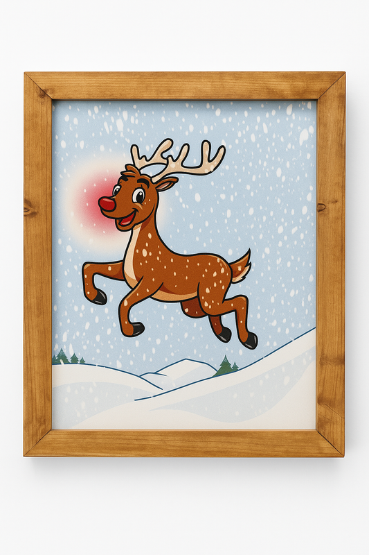 Instant Art Frame (Frame Only) WOOD STAINED