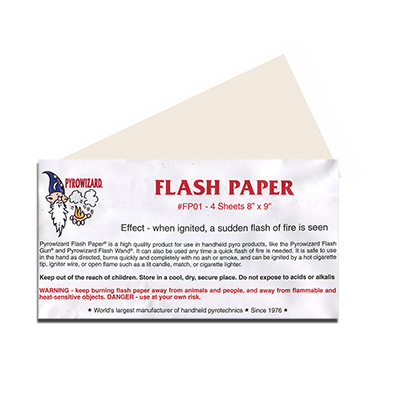 Pyrowizard(TM) Flash Paper Sheets