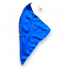 18-inch Blue Silk Hanging from Thumb Tip