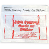 20th Century Cards on Ribbon