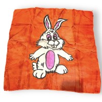 24-inch Red Bunny Silk - Gently Used