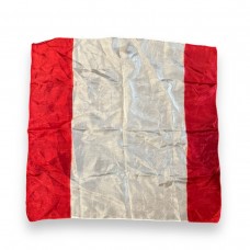 24-inch Red and White Silk - Gently Used