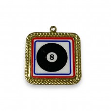 Magic 8 Ball Charm for Keychain or Necklace