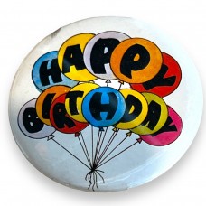 Happy Birthday Balloons Button