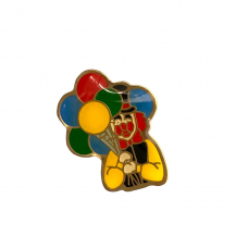 Balloons and Clown Vintage Pin
