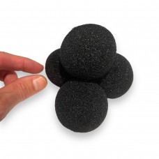 Sponge Balls (super soft) 2in Black - Goshman