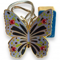 Light-Up Purple Butterfly Lapel Pin
