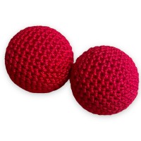 Chop Cup Balls 1" Crocheted NEW IMPROVED - With Adjustable Strength 