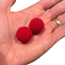 Chop Cup Balls Mini 3/4" Crocheted NEW IMPROVED