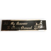 Bumper Sticker- "It's My Business To Clown Around" Silver
