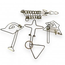 Copper Wire Puzzles - Set of 4