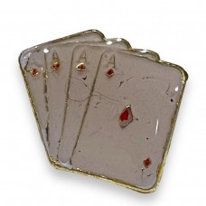 White Deck of Cards Pin