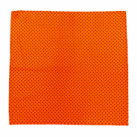 Devil's Hanky- Halloween Orange with Black Dots (Double Pocket)