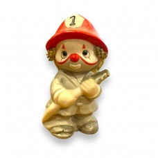 Enesco Porcelain Firefighter Clown w/ Hose
