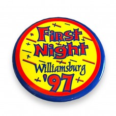 First Night Williamsburg '97 Button