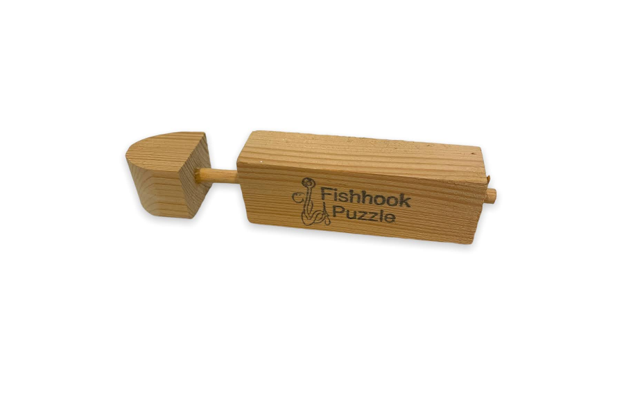 Fish Hook Puzzle Wooden Snapper