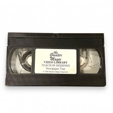 The Greater Magic Video Library Teach-In Sessions Newspaper Tear VHS