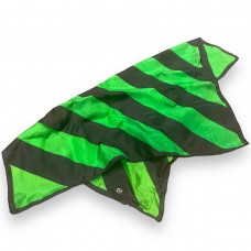 Green and Black Diagonal - 18" Silk - Laflin