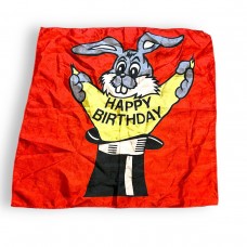 18-inch Red Happy Birthday Bunny Silk - Gently Used