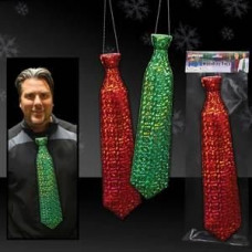 Prismatic Holiday Tie - Red