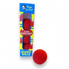 2 Inch Super Soft Red Sponge Balls - Goshman