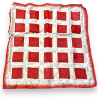 Red and White Square Pattern 18" - Laflin