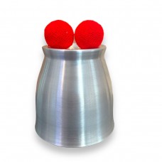 Chop Cup Balls 1" Red Soft Yarn