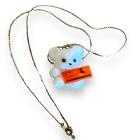 Reeses Pieces Bear Necklace