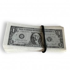 Pack of Play $1 Dollar Bills (1 3/4 inches)