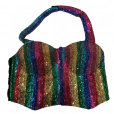 Sparkle Multicolor Bustier Top PROFESSIONAL STAGE COSTUME