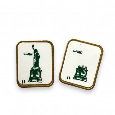 Vanishing Statue of Liberty Lapel Pin Set (Inspired by David Copperfield)