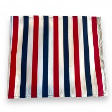 Red White and Blue Stripe Handkerchief - Cotton