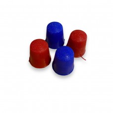 4 Plastic Thimbles for Manipulation and Sleight of Hand