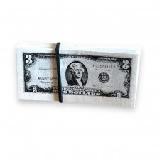 Pack of Play $2/$3 Dollar Bill (1 3/4 inches)