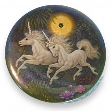 Two Unicorns Button