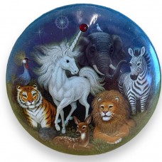 Unicorn and Safari Animals Button