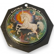 Unicorn and Woodland Creatures Button